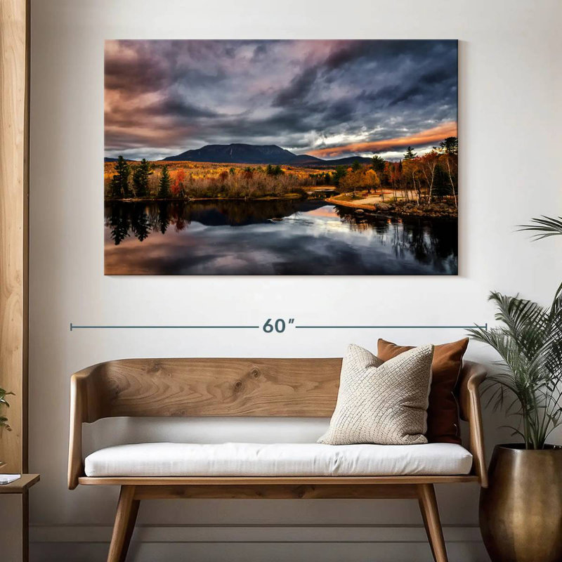 Alvord, lac Katahdin, reflet, H 34 po x l 51 po
