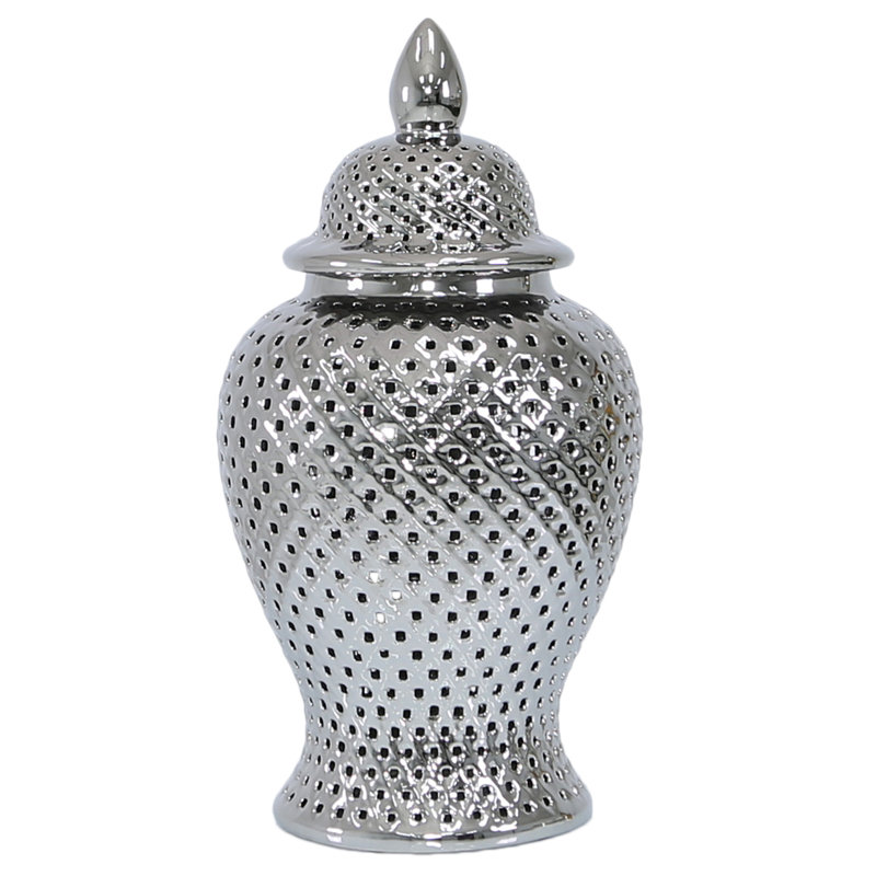 Leyland Ceramic Ginger Jar, 61cm H x 30cm W x 30cm D