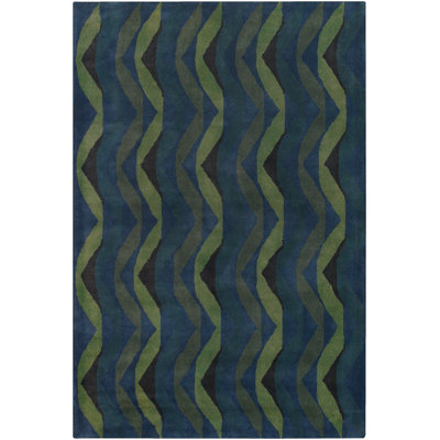 Cleavie Wool Chevron Indoor Rug