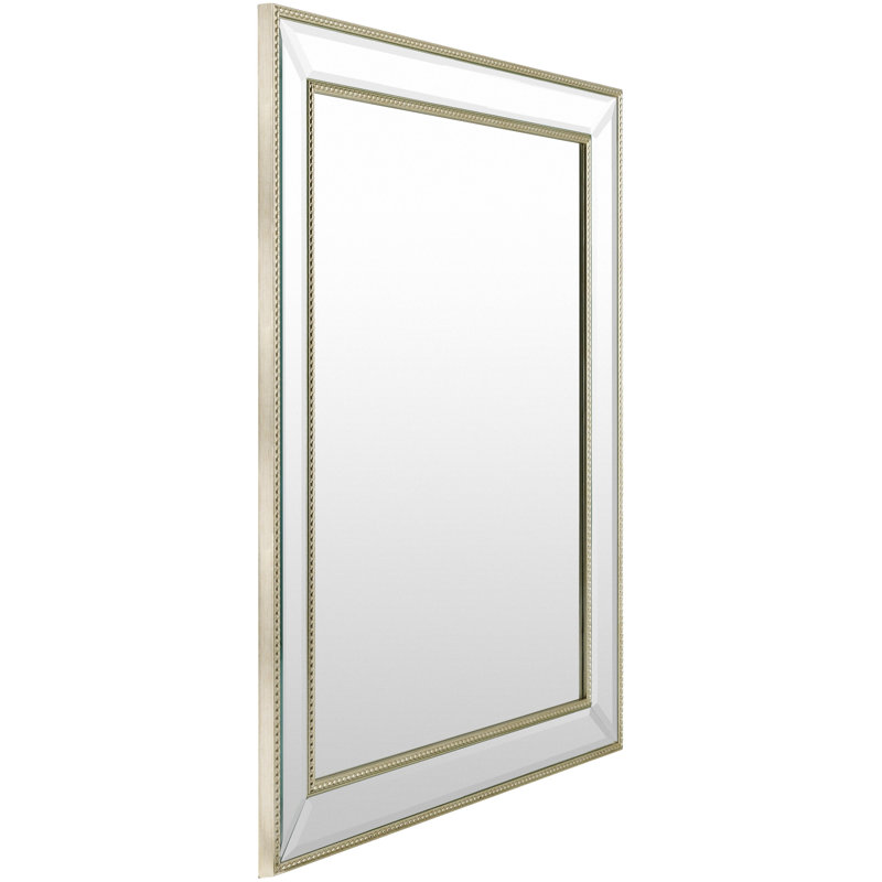 Rectangle Mirror, 33.55" x 28", Silver