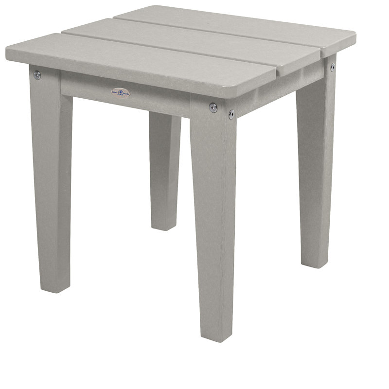Middendorf Adirondack Outdoor Patio Table, Cove Gray, 17" H x 17" W x 17" D