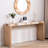 62" Long Entryway Table,Modern Console Table with Chevron Patterned Top