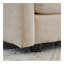 Canapé modulaire rembourré 4 pièces, canapé 1 place 2 pièces et 2 repose-pieds, causeuse 2 places avec repose-pieds, chenille beige