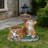 Cute Cat Planter Statue Garden Decor