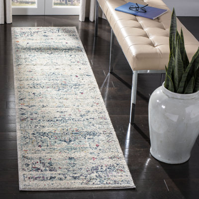 Tapis oriental gris clair / fuchsia Christa