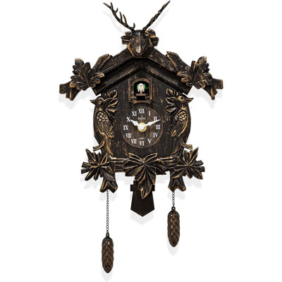 Acctim Lindau Cuckoo Clock Pendulum Hourly Cuckoo Antique Bronze