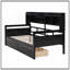 Daybed With Wood Slat Support, Bedside Shelves, And Two Drawers For Versatile Storage And Comfort-2142502769-2142502766