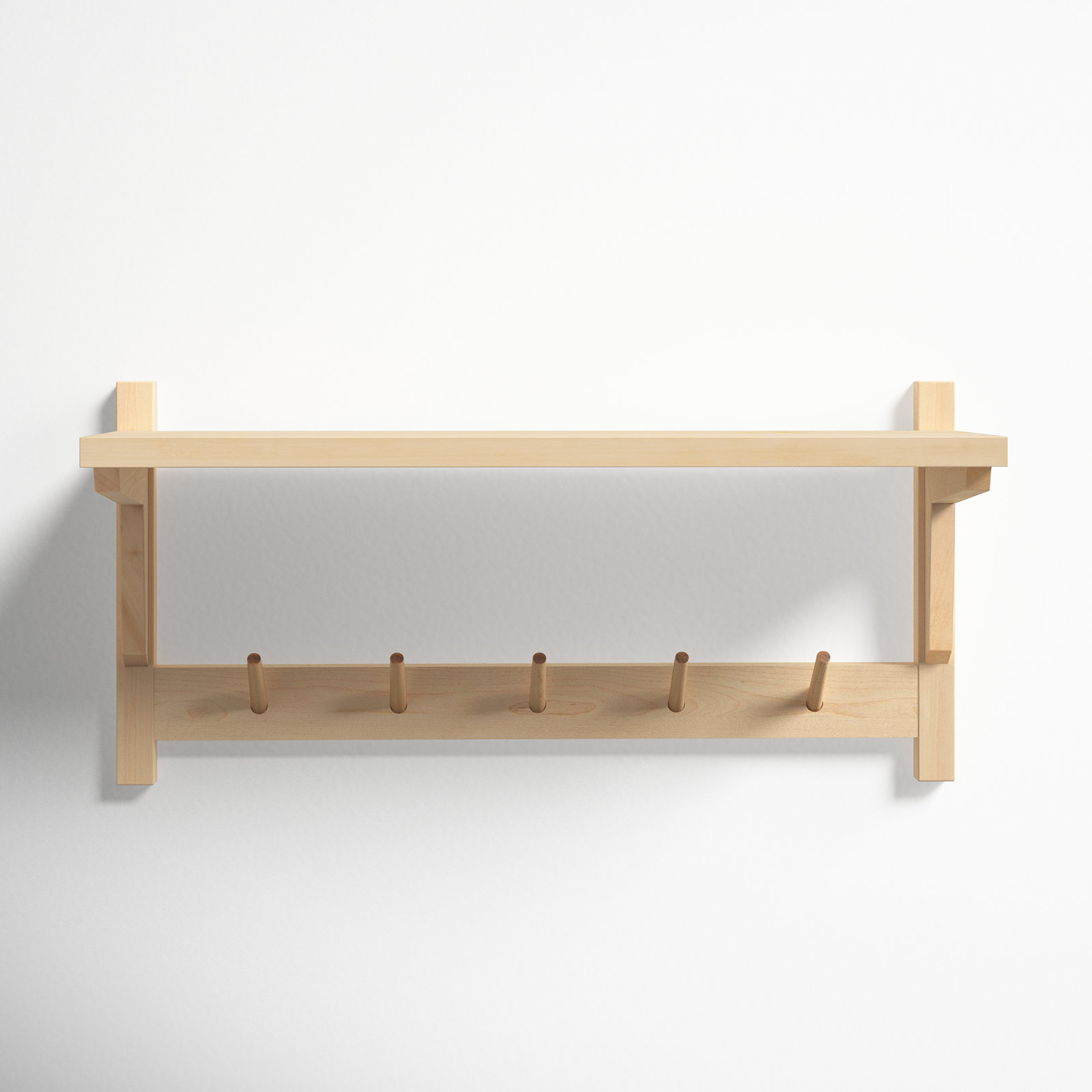 Kamini 24" Floating Shelf, Natural