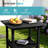 Pennington 5 Pieces Outdoor Patio Bars Set With Square Table And HDPE Chairs-126518117