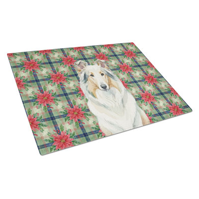 Planche à découper en verre White Collie