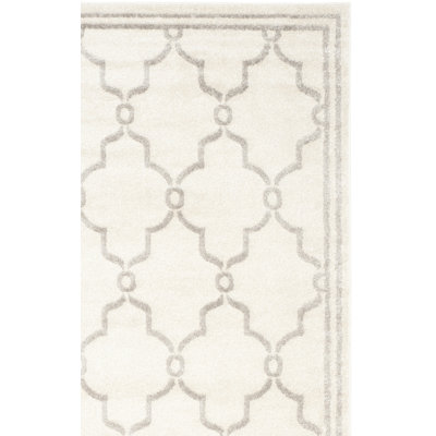 Ammundsen Geometric Ivory/Light Gray Area Rug
