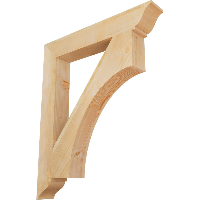 H 6 po x P 6 po Support en bois / corbeau, Sapin de Douglas, H 48 po x l 6 po x P 40 po