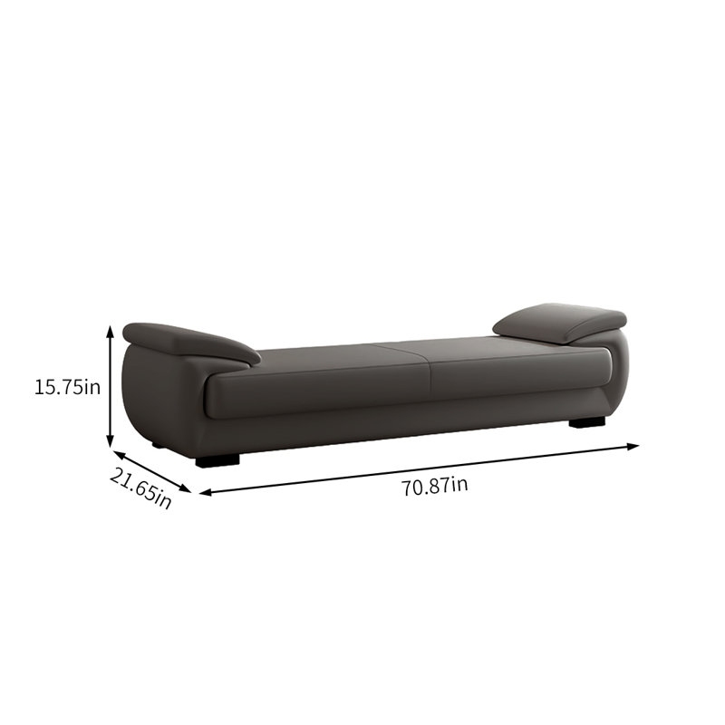 Spacious & Durable Artificial Leather Bed Bench