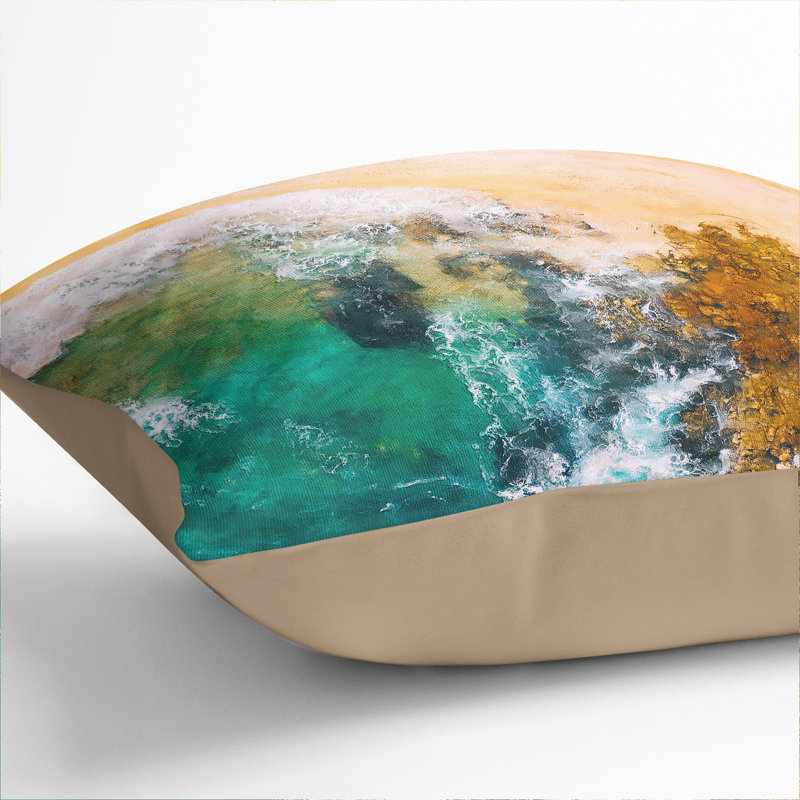 Square Cushion, 55cm H x 55cm W x 20cm D, Stone