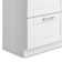 Modern Wide Shaker 46"W Utility Sink & Laundry Cabinet with High-Arc Facet and Stainless Steel Sink, White