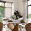 Table de salle à manger moderne minimaliste ovale avec plateau de table en pierre frittée-621156674-621156675