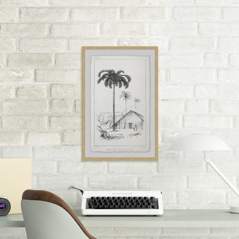The Arecaceae - Single Picture Frame Painting, 91cm H x 61cm W x 4cm D