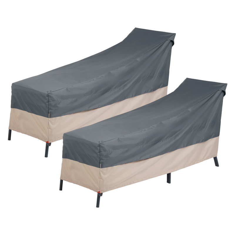 Housse pour chaise longue d'extérieur Modern Leisure, paquet de 2, L 65 po x l 28 po x H 29 po, gris