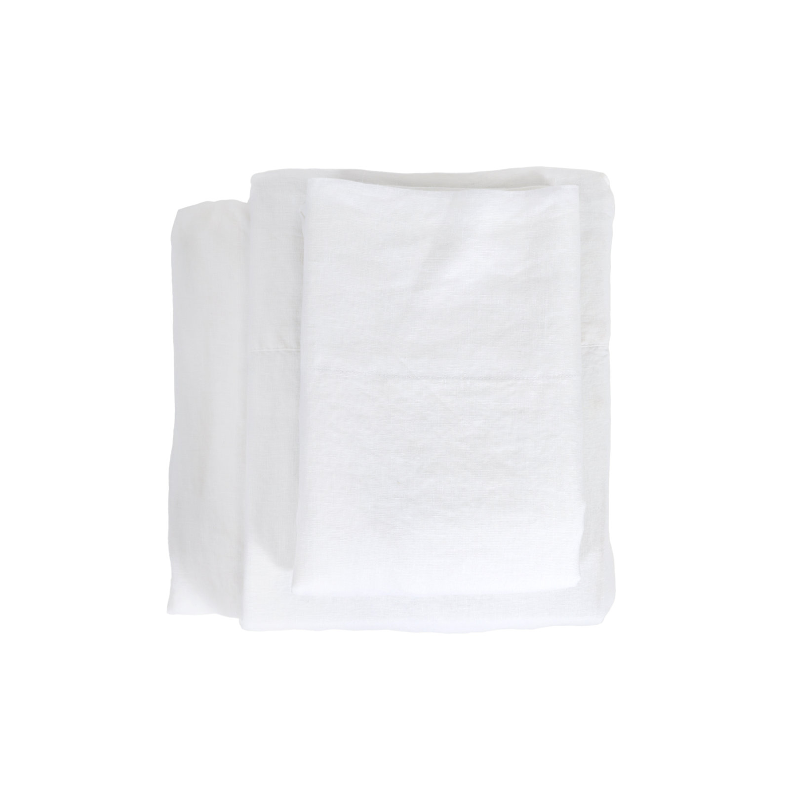 100% Linen Sheet Set, Queen, White