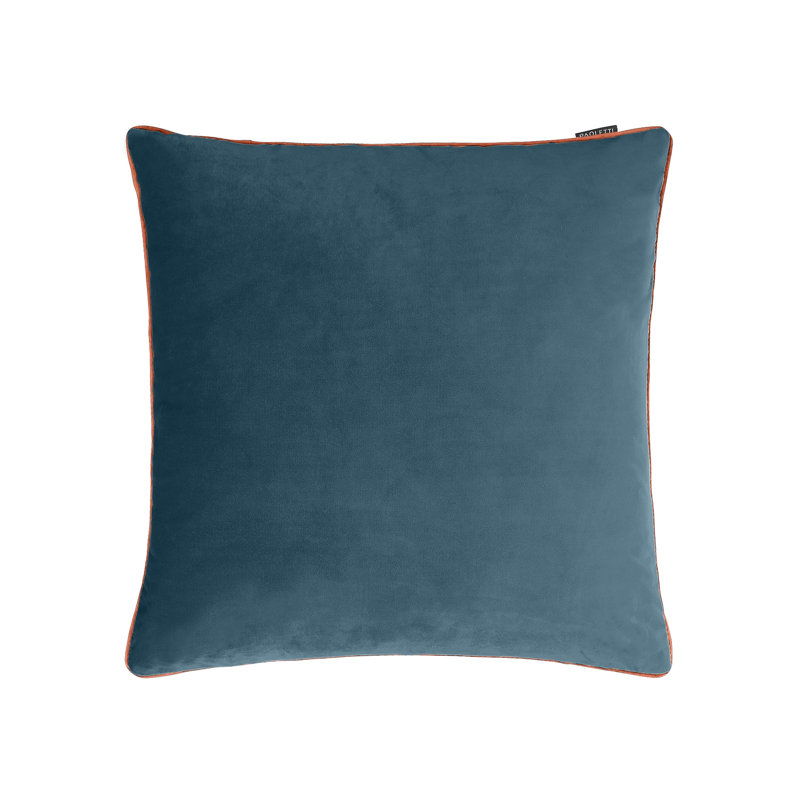 Meridian Square Throw Cushion, Teal/Tiger