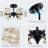 Agle Glass LED Semi Flush Mount