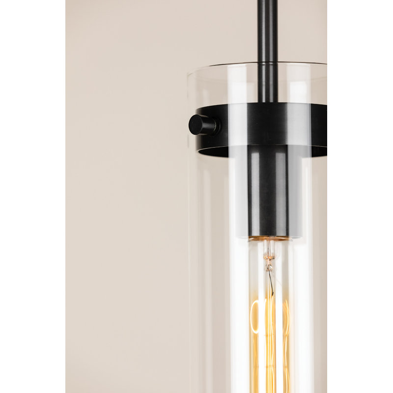 Luminaire suspendu 1 lumière, Bronze vieilli, H 13 po x l 4 po x P 4 po