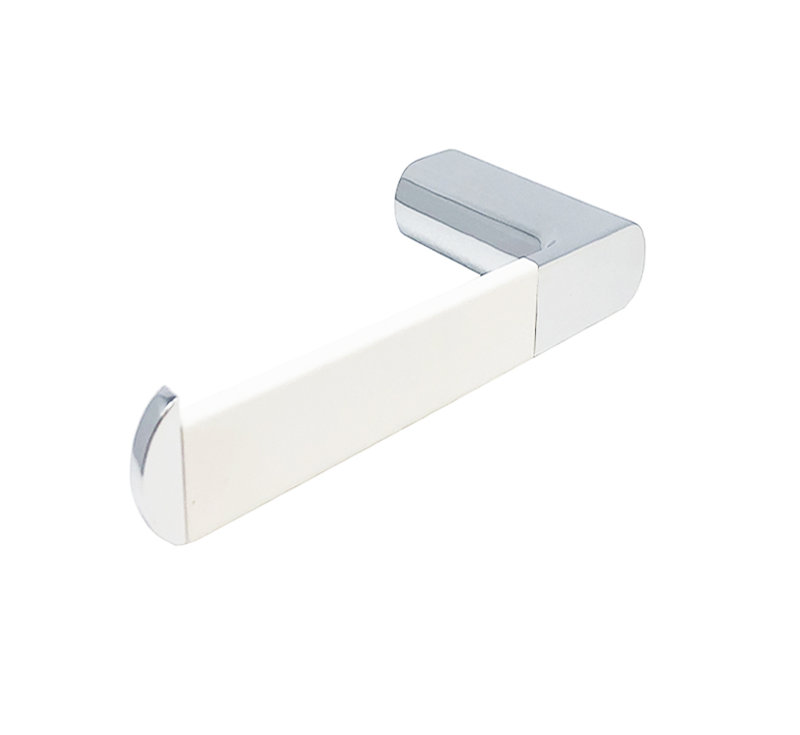 Porte-papier hygiénique mural Mito, Blanc au toucher doux