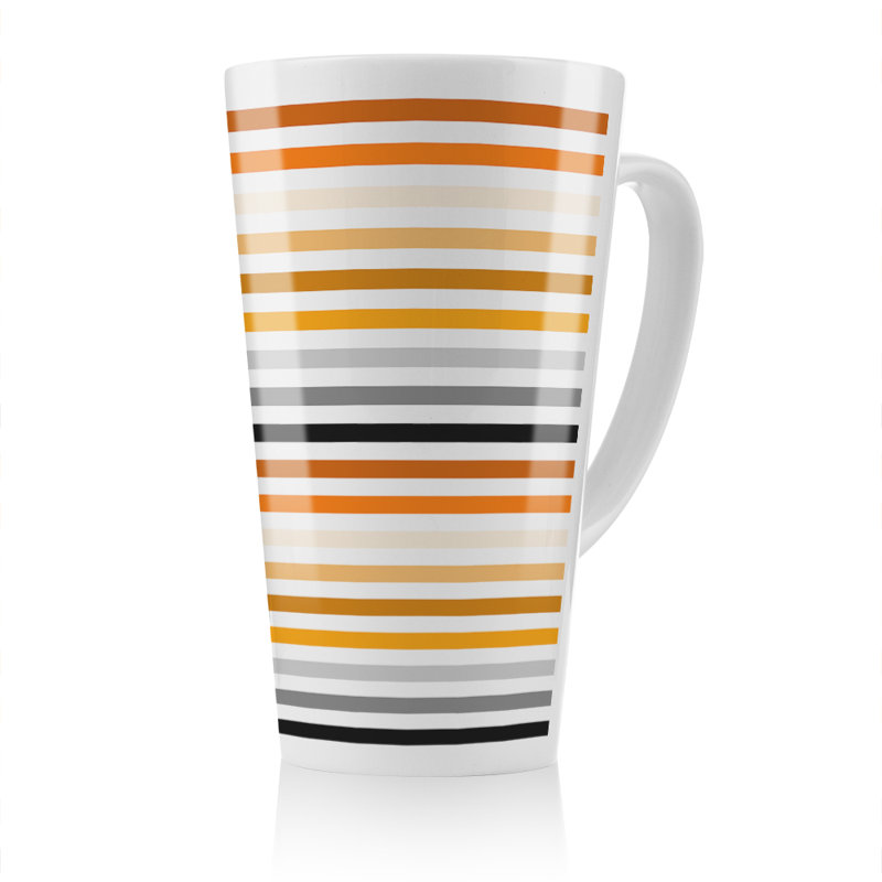 Striped Pattern Latte Mug