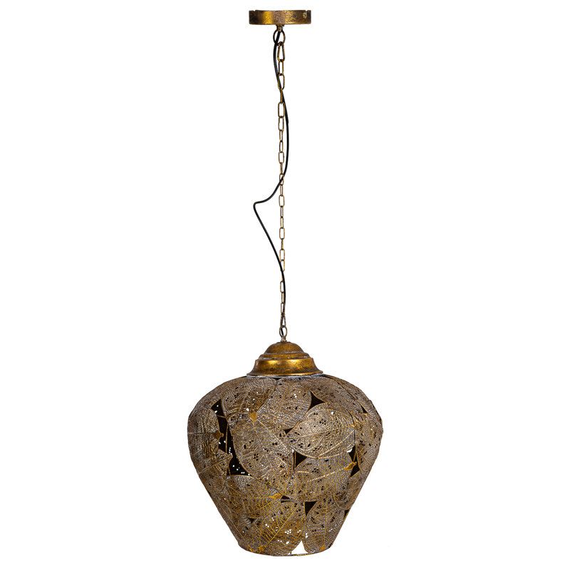 Artemia 1 - Light Gold Single Pendant