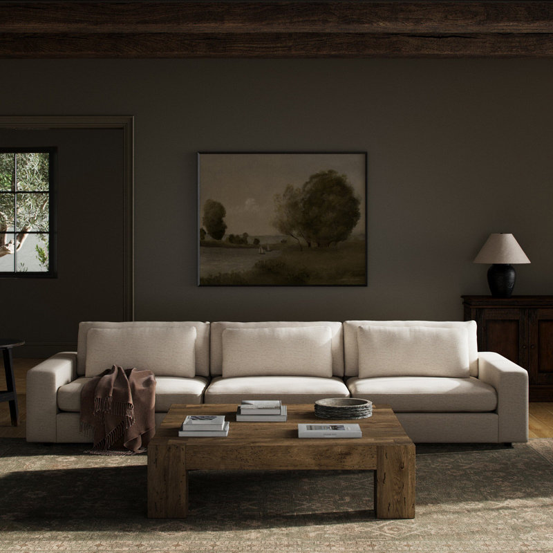 Bloor Sofa, Crypton Nomad Snow Polyester Blend