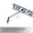 2-Handle 3-Hole Wall Mounted Roman Tub Faucet With 360° Swivel Spout-104550815