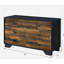 Commode 6 tiroirs noyer et noir