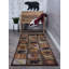 Tapis brun en polypropylène tissé à la machine Alers-26909114