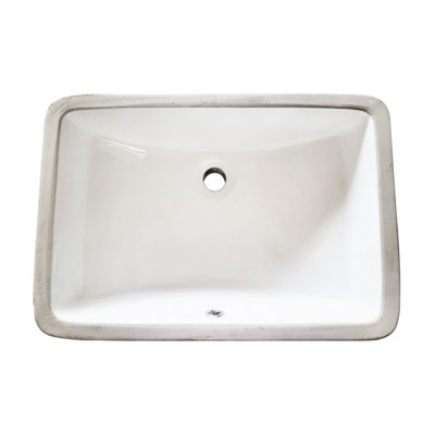 Kingston Brass Piazza 21-Inch Ceramic Undermount Bathroom Sink