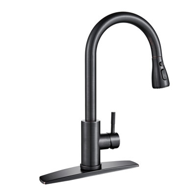 Pull Down Single Handle Kitchen Faucet with Accessories