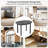 43'' Wooden Dining Table w/Rubber Wood Legs for 2-4 People Load 260 LBS
