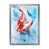 Toile argentée avec cadre d'angle fermé