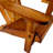 Comfortable Outdoor Foldable Wood Chair With Iconic Sloping Seat Design, Wide Armrest, Populus In Oak Color, Easy Assembly Process, 250 Lbs Weight Capacity, Great For Deck, Poolside Both Indoor And