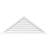 Triangle Surface Mount Non-Functional Brickmould Sill Frame PVC Gable Vent 11/12 Pitch-43315511