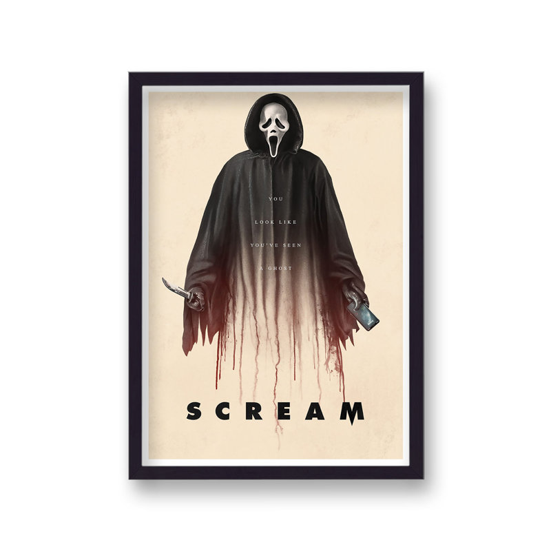 Scream V6 Ghostface Blood Drip Reimagined Movie - Single Picture Frame Print