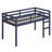 Wooden Loft Bed With Ladder-362022575