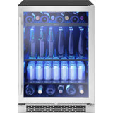 Brisas by Zephyr 24" 8-Bottle and 112-Can Single Zone Beverage Cooler