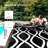 White/Black Indoor/Outdoor Area Rug-444316262