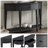 Modern Curved Console Table Sofa Table