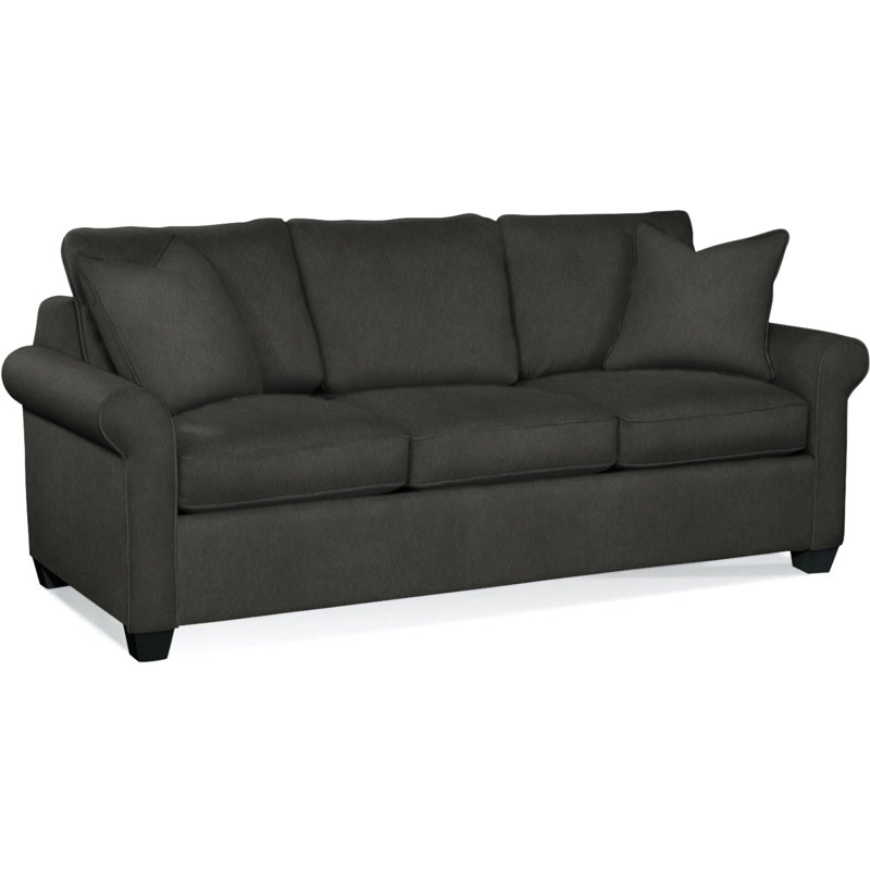 Park Lane Sofa, Eggshell Crypton Performance; 0884-93, Black Finish