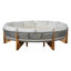 Ensemble de conversation pour 6 personnes avec coussins et table basse