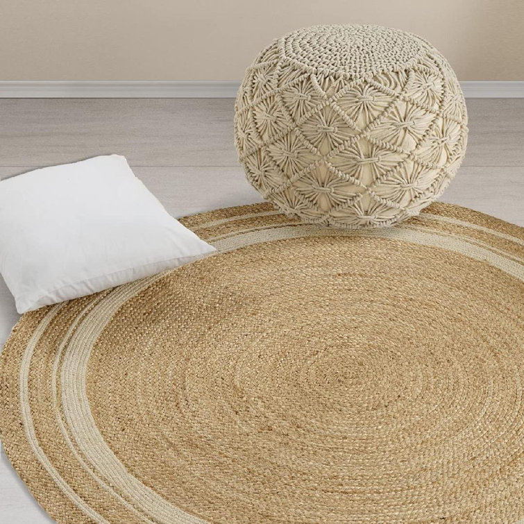 Sand & Stable Chatham Round Braided Design Jute and Polyester