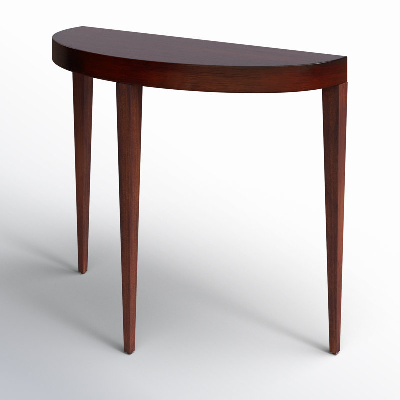 Ingrid Light Burl Console Table, Antique Cherry