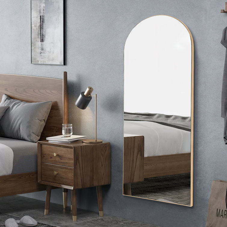 Greta Sleek Arched-Top Wall Mirror