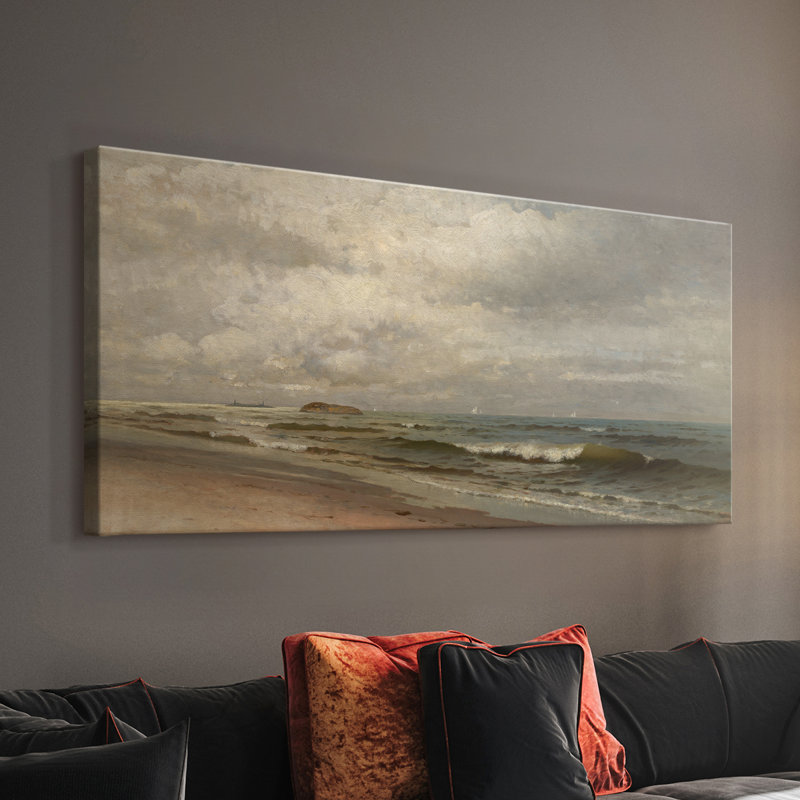 Série paysage - CC XXVI - Toile tendue avec châssis - Prêt à accrocher, H 16 po x l 32 po